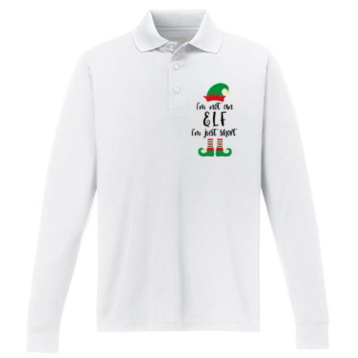 I'm Not An Elf I'm Just Short Performance Long Sleeve Polo