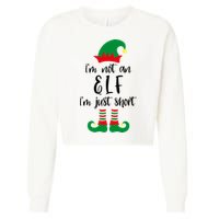 I'm Not An Elf I'm Just Short Cropped Pullover Crew
