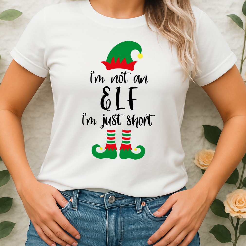 I'm Not An Elf I'm Just Short Womens T-Shirt