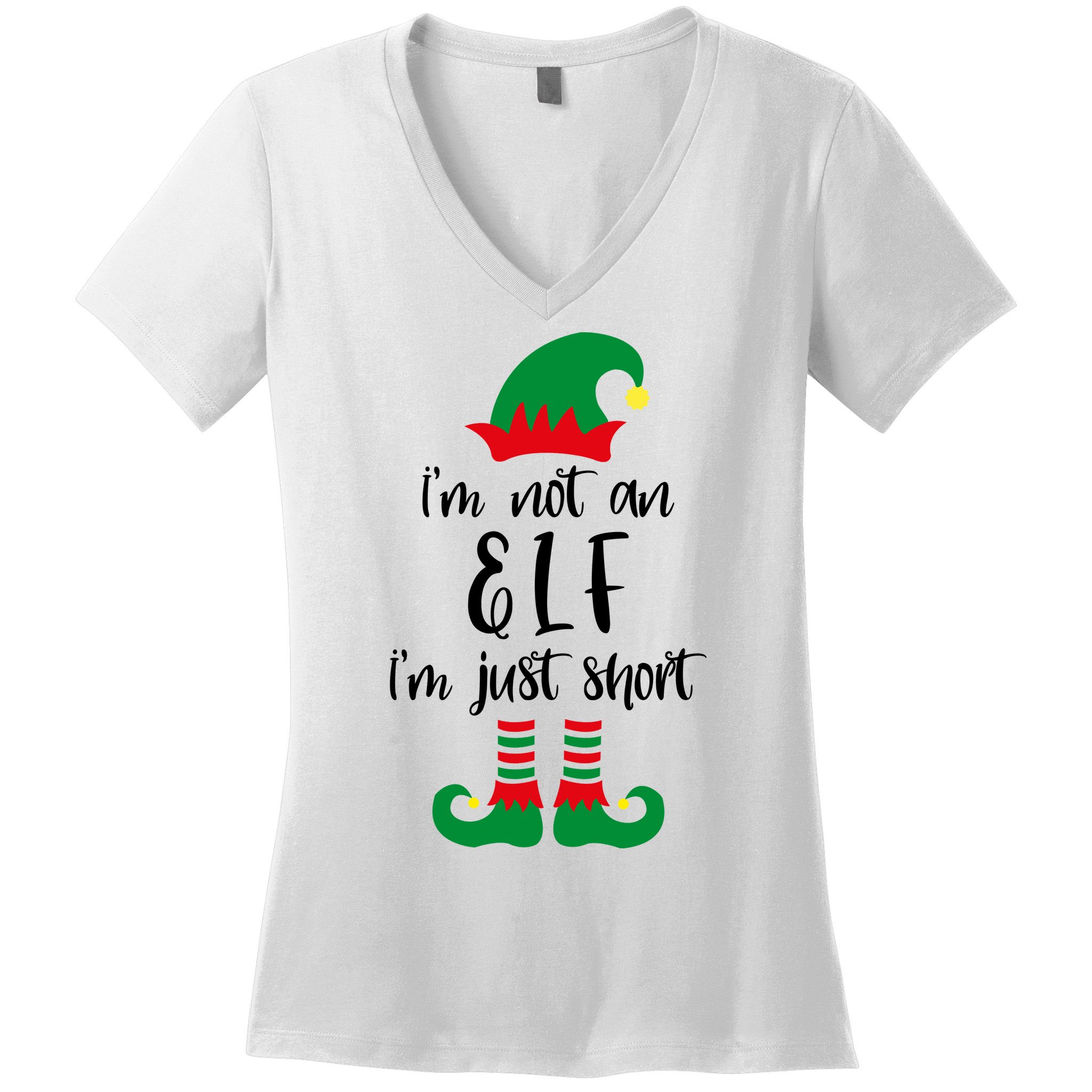 I'm Not An Elf I'm Just Short Women's V-Neck T-Shirt