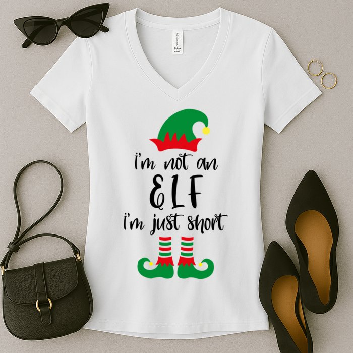 I'm Not An Elf I'm Just Short Women's V-Neck T-Shirt