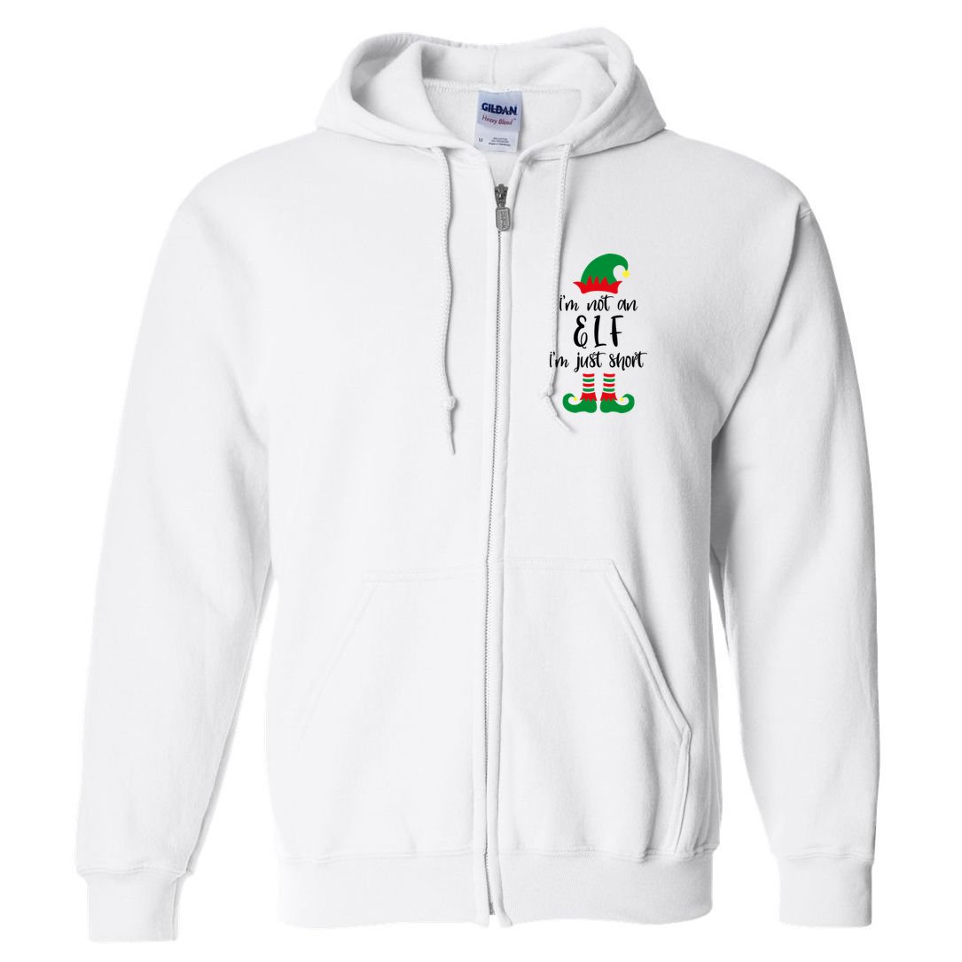 I'm Not An Elf I'm Just Short Full Zip Hoodie