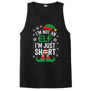 IM Not An Elf IM Just Short Merry Christmas Elf Xmas Funny PosiCharge Competitor Tank