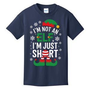 IM Not An Elf IM Just Short Merry Christmas Elf Xmas Funny Kids T-Shirt