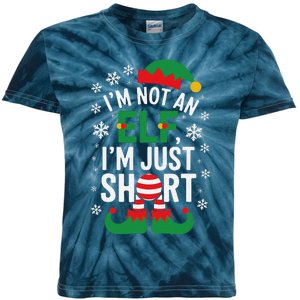 IM Not An Elf IM Just Short Merry Christmas Elf Xmas Funny Kids Tie-Dye T-Shirt