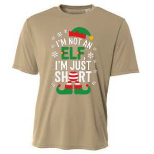 IM Not An Elf IM Just Short Merry Christmas Elf Xmas Funny Cooling Performance Crew T-Shirt