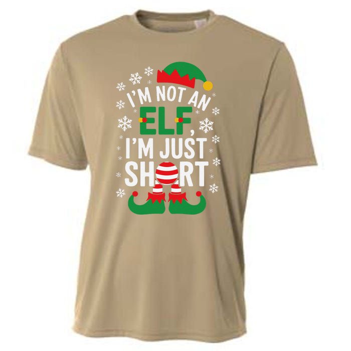 IM Not An Elf IM Just Short Merry Christmas Elf Xmas Funny Cooling Performance Crew T-Shirt