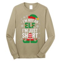 IM Not An Elf IM Just Short Merry Christmas Elf Xmas Funny Long Sleeve Shirt