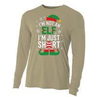 IM Not An Elf IM Just Short Merry Christmas Elf Xmas Funny Cooling Performance Long Sleeve Crew