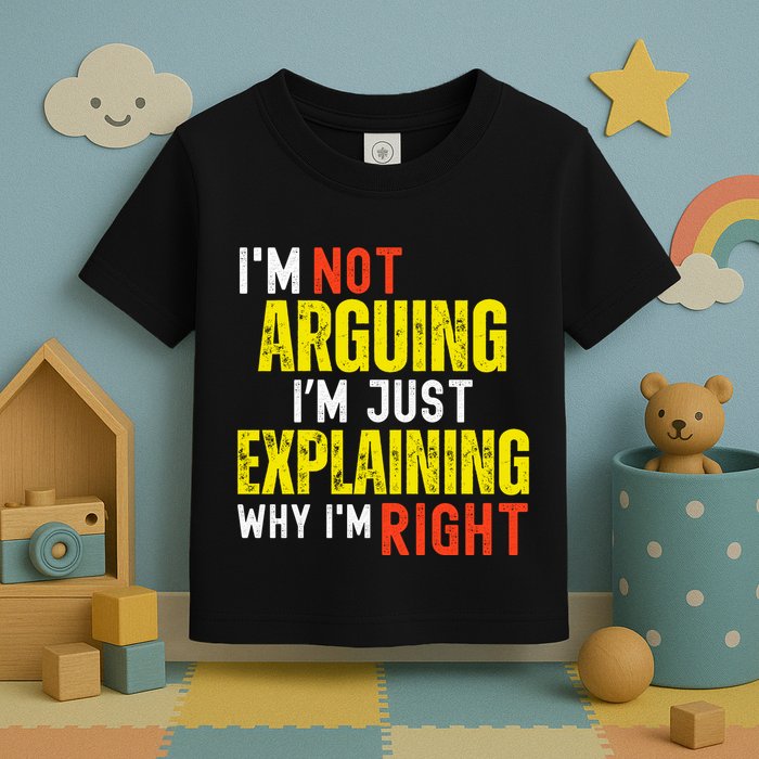 IM Not Arguing IM Just Explaining Why IM Right Toddler T-Shirt