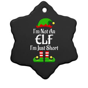 Im Not An Elf Family Christmas Pjs Matching Ceramic Star Ornament