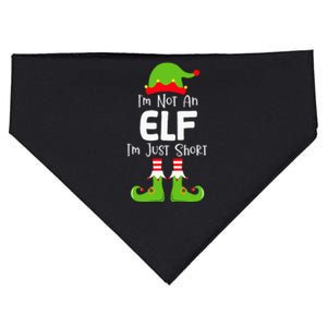 IM Not An Elf IM Just Short Family Christmas Pjs Matching USA-Made Doggie Bandana