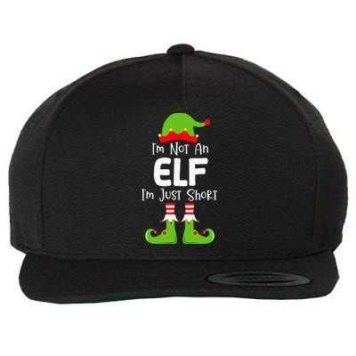 IM Not An Elf IM Just Short Family Christmas Pjs Matching Wool Snapback Cap