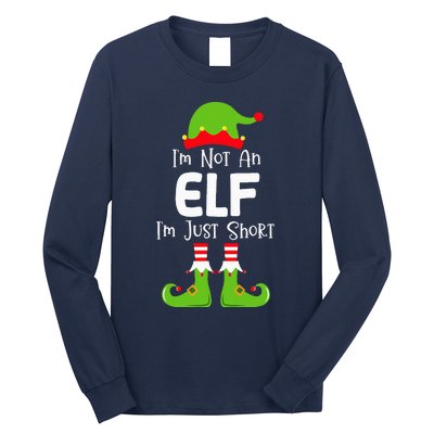 IM Not An Elf IM Just Short Family Christmas Pjs Matching Long Sleeve Shirt