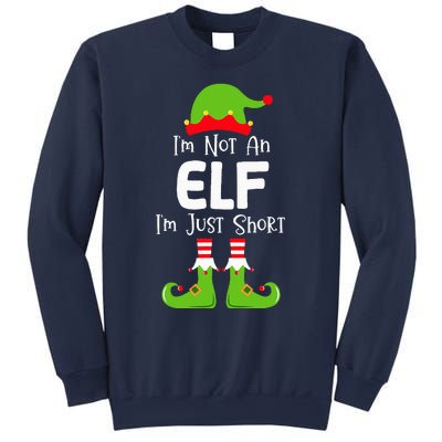 IM Not An Elf IM Just Short Family Christmas Pjs Matching Sweatshirt