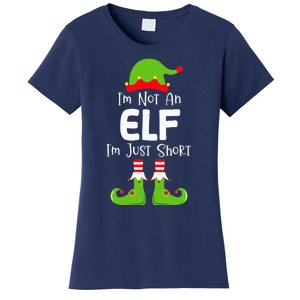 IM Not An Elf IM Just Short Family Christmas Pjs Matching Women's T-Shirt