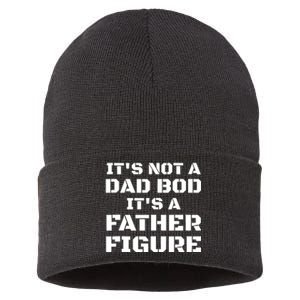 Its Not A Dad Bod Its A Father Figure Fathers Day Funny Gift Sustainable Knit Beanie