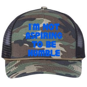 IM Not Aspiring To Be Humble Retro Rope Trucker Hat Cap