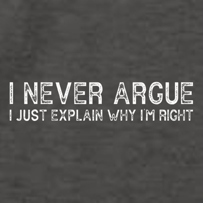 I Never Argue I Just Explain Why IM Right Funny Saying Vector Backpack