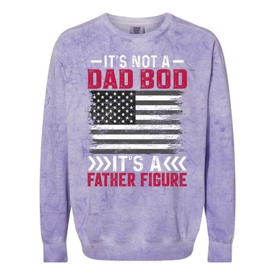 Its Not A Dad Bod Its Dad Colorblast Crewneck Sweatshirt