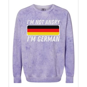 IM Not Angry IM German Germany Flag German American Colorblast Crewneck Sweatshirt