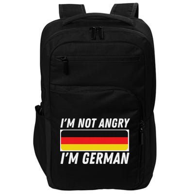 IM Not Angry IM German Germany Flag German American Impact Tech Backpack