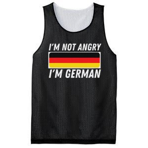 IM Not Angry IM German Germany Flag German American Mesh Reversible Basketball Jersey Tank