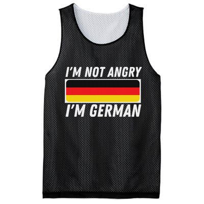 IM Not Angry IM German Germany Flag German American Mesh Reversible Basketball Jersey Tank