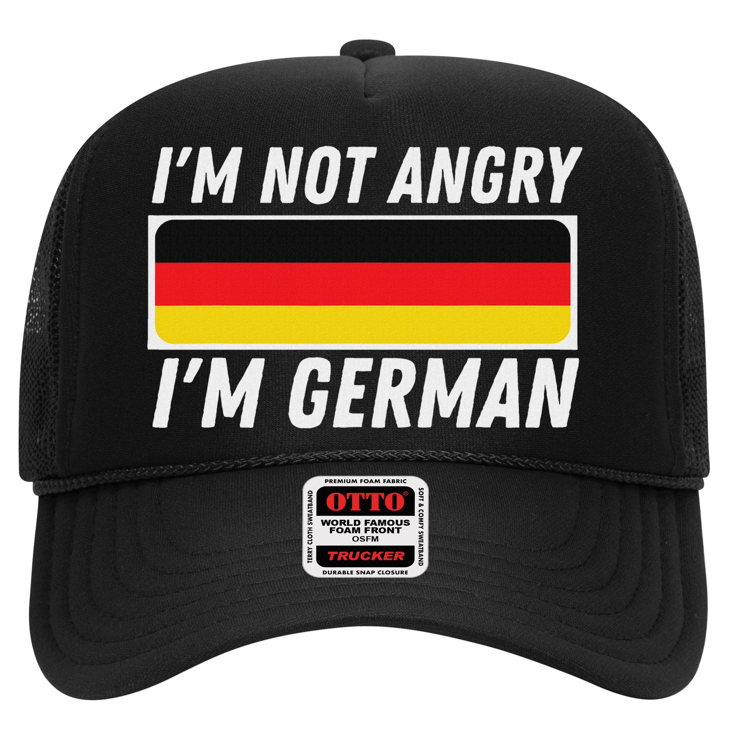 IM Not Angry IM German Germany Flag German American Hat