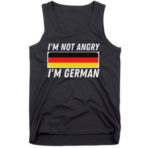 IM Not Angry IM German Germany Flag German American Tank Top