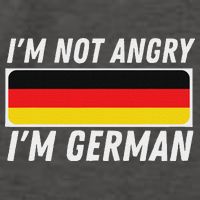 IM Not Angry IM German Germany Flag German American Vector Backpack