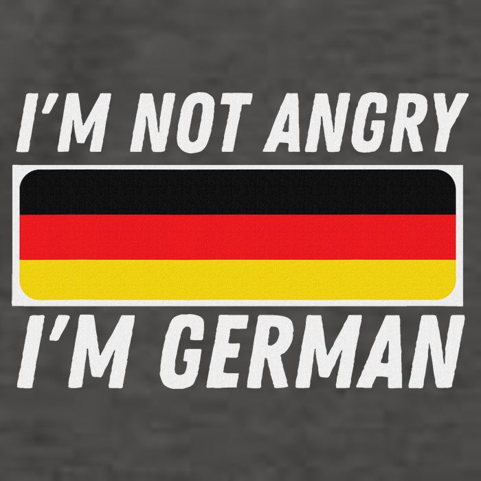 IM Not Angry IM German Germany Flag German American Vector Backpack