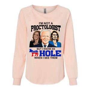 IM Not A Proctologist But I Know An Asshole When I See Them Womens California Wash Sweatshirt