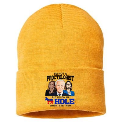 IM Not A Proctologist But I Know An Asshole When I See Them Sustainable Knit Beanie