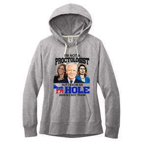 IM Not A Proctologist But I Know An Asshole When I See Them Women's Fleece Hoodie