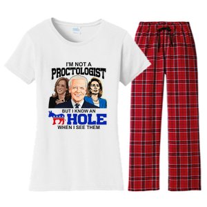 IM Not A Proctologist But I Know An Asshole When I See Them Women's Flannel Pajama Set