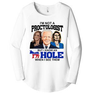 IM Not A Proctologist But I Know An Asshole When I See Them Women's Perfect Tri Tunic Long Sleeve Shirt