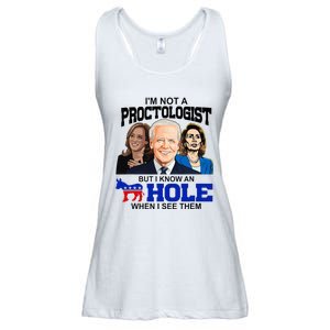 IM Not A Proctologist But I Know An Asshole When I See Them Ladies Essential Flowy Tank