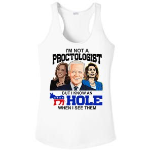 IM Not A Proctologist But I Know An Asshole When I See Them Ladies PosiCharge Competitor Racerback Tank