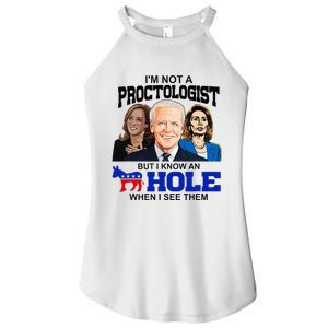 IM Not A Proctologist But I Know An Asshole When I See Them Women's Perfect Tri Rocker Tank