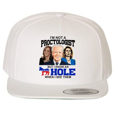 IM Not A Proctologist But I Know An Asshole When I See Them Wool Snapback Cap