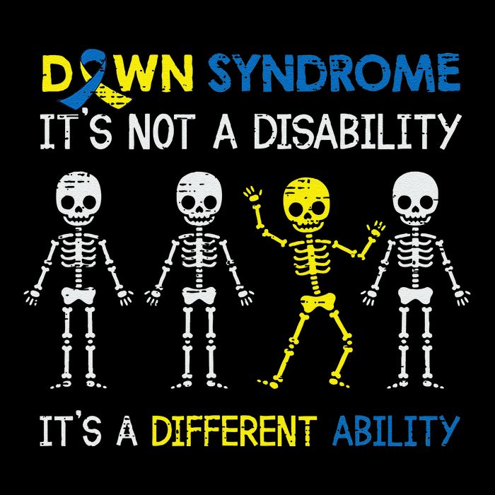 ItS Not A Disability ItS A Different Ability Down Syndrome Flat Bill Trucker Hat