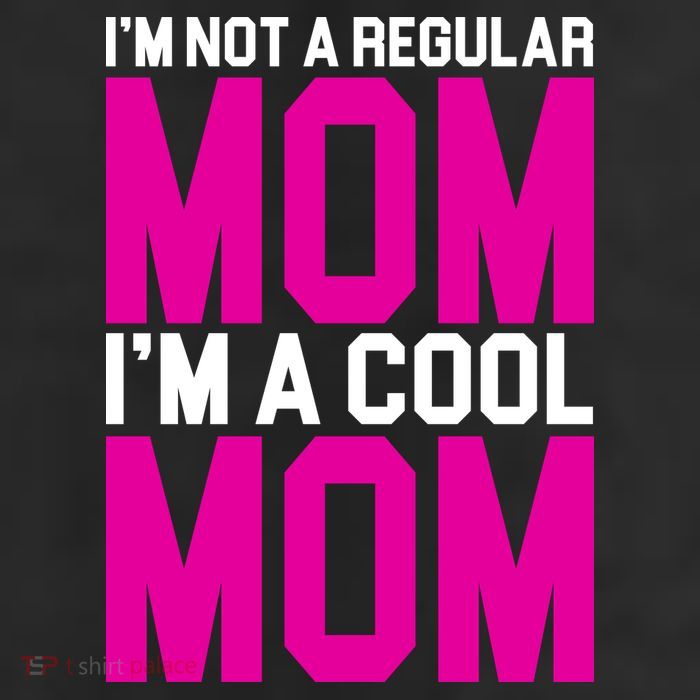 I'm Not A Regular Mom I'm A Cool Mom Gift 7 Panel Mesh Trucker Snapback Hat