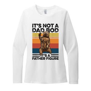 Its Not A Dad Bod Its Father Figure Bear Beer Lover Gift Womens CVC Long Sleeve Shirt