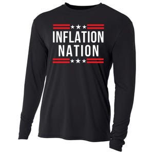 Inflation Nation American Politics Wasteful Government Spending Rising Costs Cooling Performance Long Sleeve Crew