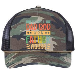 It’S Not A Dad Bod It’S A Father Figure Funny Fathers Retro Rope Trucker Hat Cap