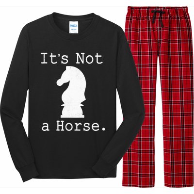 It's Not A Horse Funny Chess Game Gifts For Chess Lovers Long Sleeve Pajama Set