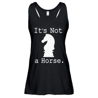 It's Not A Horse Funny Chess Game Gifts For Chess Lovers Ladies Essential Flowy Tank