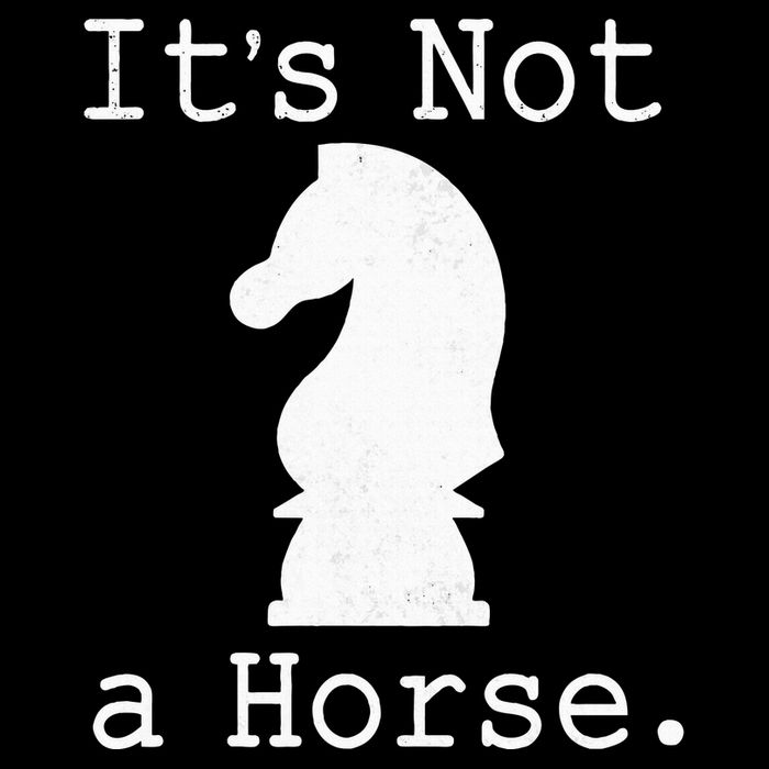 It's Not A Horse Funny Chess Game Gifts For Chess Lovers 16 in Basic Backpack