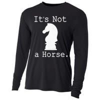 It's Not A Horse Funny Chess Game Gifts For Chess Lovers Cooling Performance Long Sleeve Crew